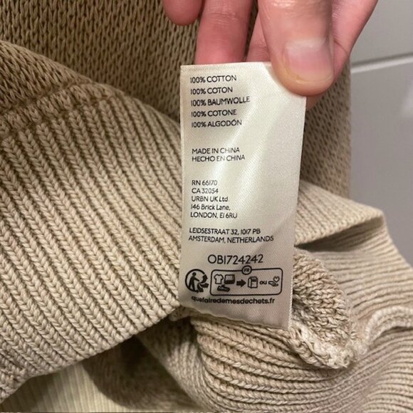 Free People Oversized Button Front Chamomile Cardigan Medium Neutral - Picture 13 of 16